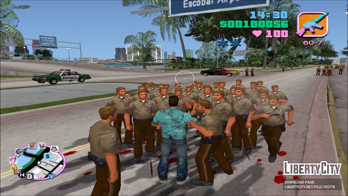 Скачать Полиция теперь ваши телохранители для GTA Vice City