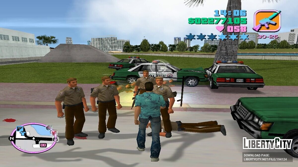 Скачать Возможность вызвать полицию для GTA Vice City