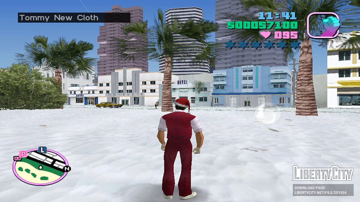 Рождество с Мерседесом, Сантой и санями Санты / GTA Vice City