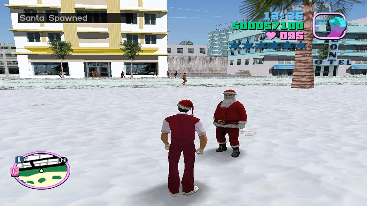Рождество с Мерседесом, Сантой и санями Санты / GTA Vice City