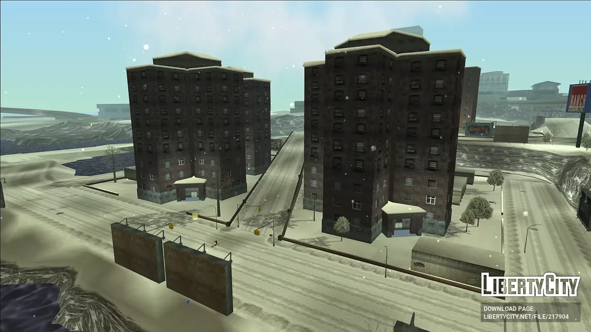 Зимний Либерти-Сити для RE: LCS / GTA Vice City