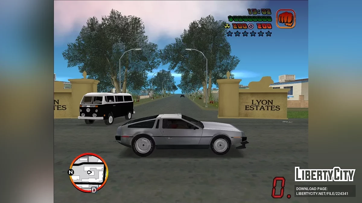 Трафик для мода GTA Vice City: Back To The Future 0.2F R2 / GTA Vice City