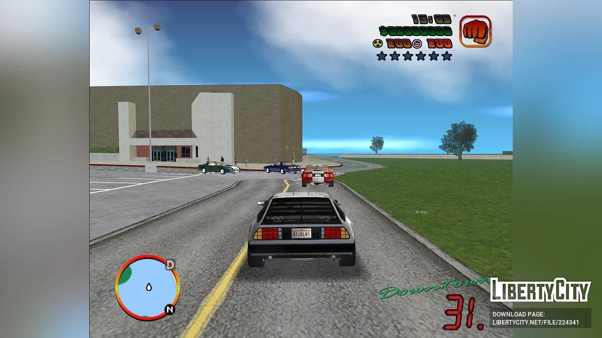 Трафик для мода GTA Vice City: Back To The Future 0.2F R2 / GTA Vice City
