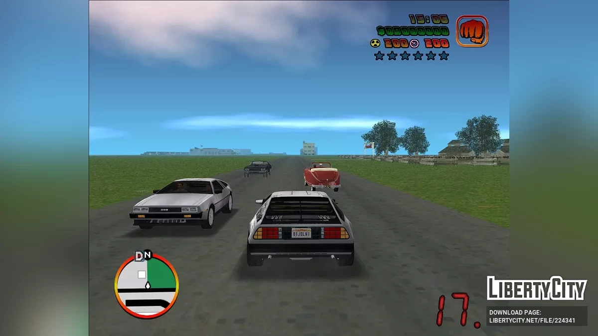 Трафик для мода GTA Vice City: Back To The Future 0.2F R2 / GTA Vice City