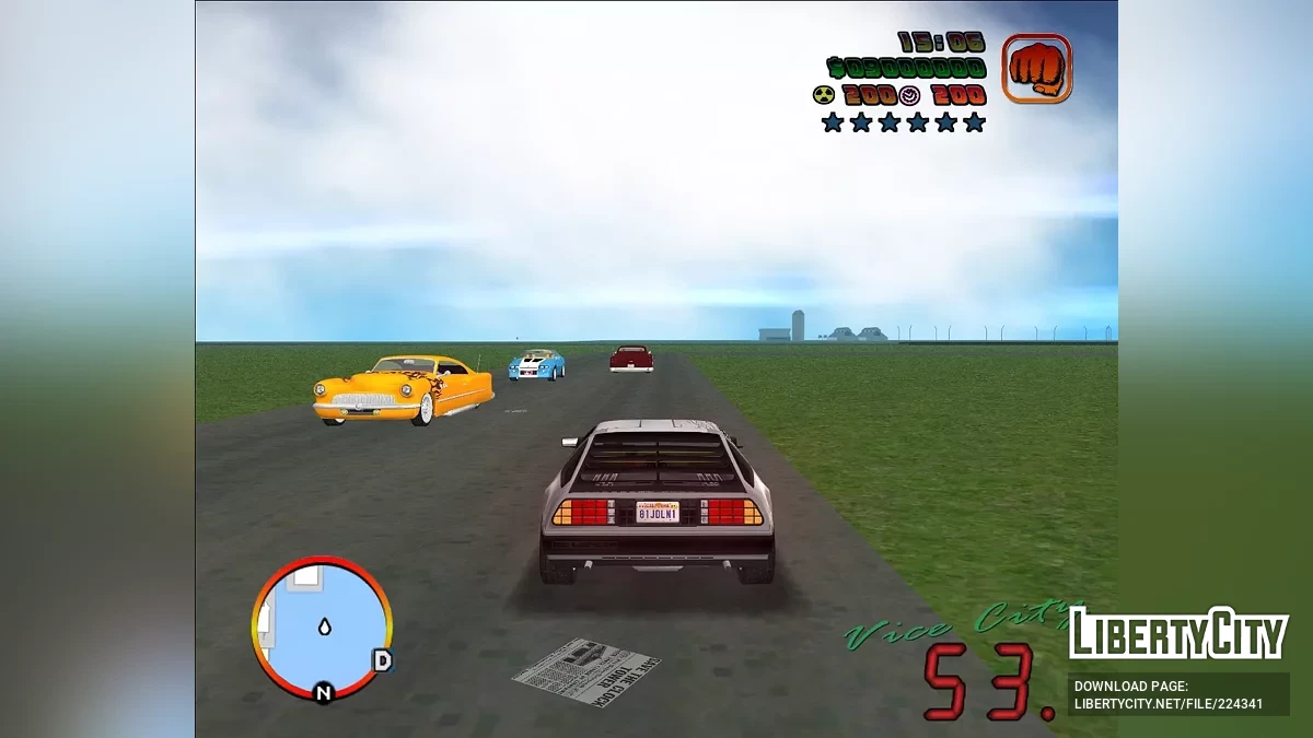 Трафик для мода GTA Vice City: Back To The Future 0.2F R2 / GTA Vice City