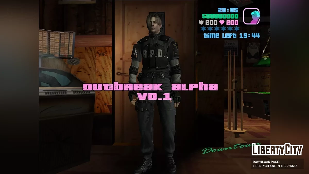 Outbreak alpha - Zombies Apocalypse v0.1 / GTA Vice City
