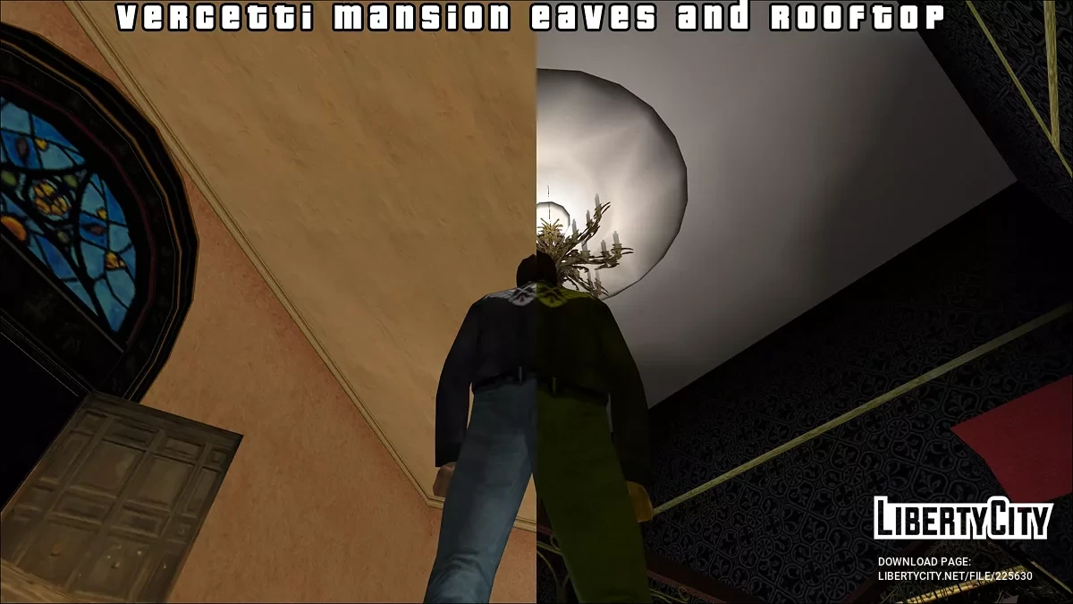 Ремонт карнизов и крыши особняка Версетти / GTA Vice City