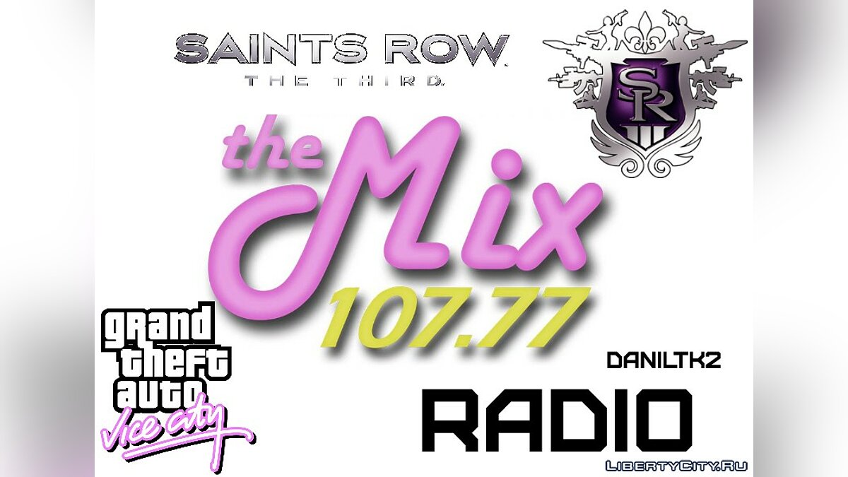 107.77 The Mix FM Saints Row The Third для GTA Vice City - Картинка #1