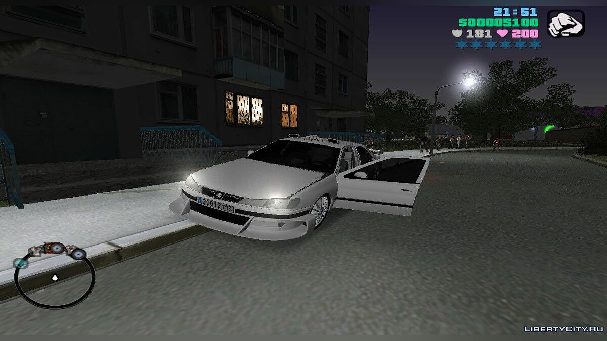 Скачать Peugeot 406 Taxi 2 (MVL) для GTA Vice City