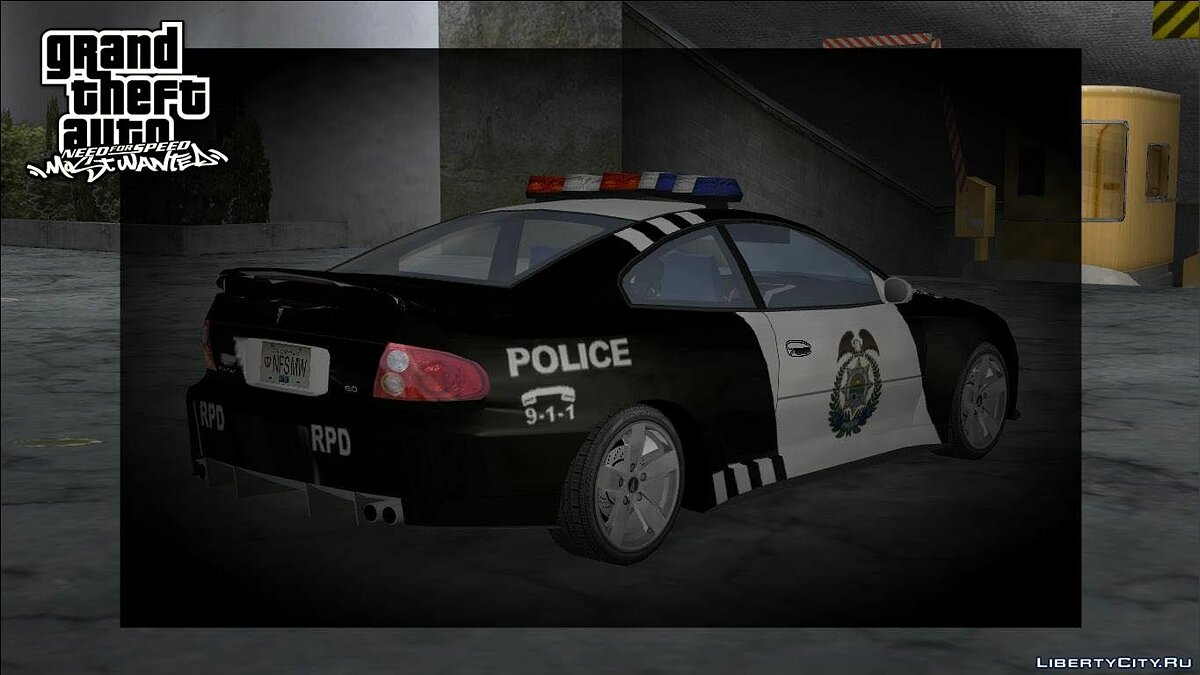 NFSMW Pontiac GTO Cop для GTA Vice City - Картинка #6