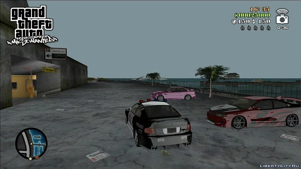 NFSMW Pontiac GTO Cop / GTA Vice City