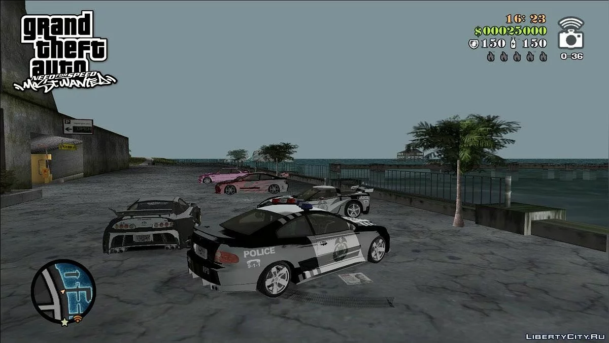 NFSMW Pontiac GTO Cop / GTA Vice City