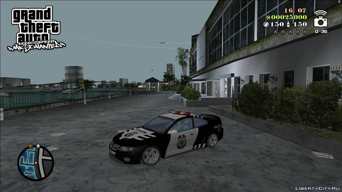 NFSMW Pontiac GTO Cop для GTA Vice City - Картинка #3