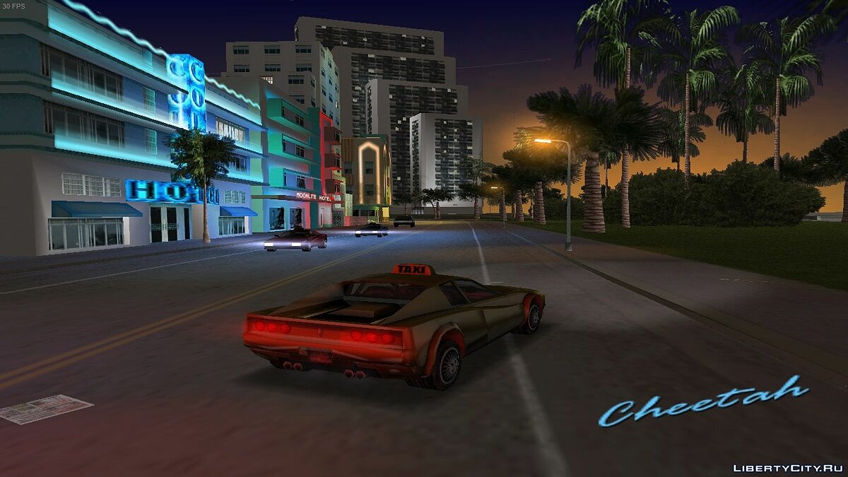 Cheetah Taxi for GTA Vice City - Картинка #2