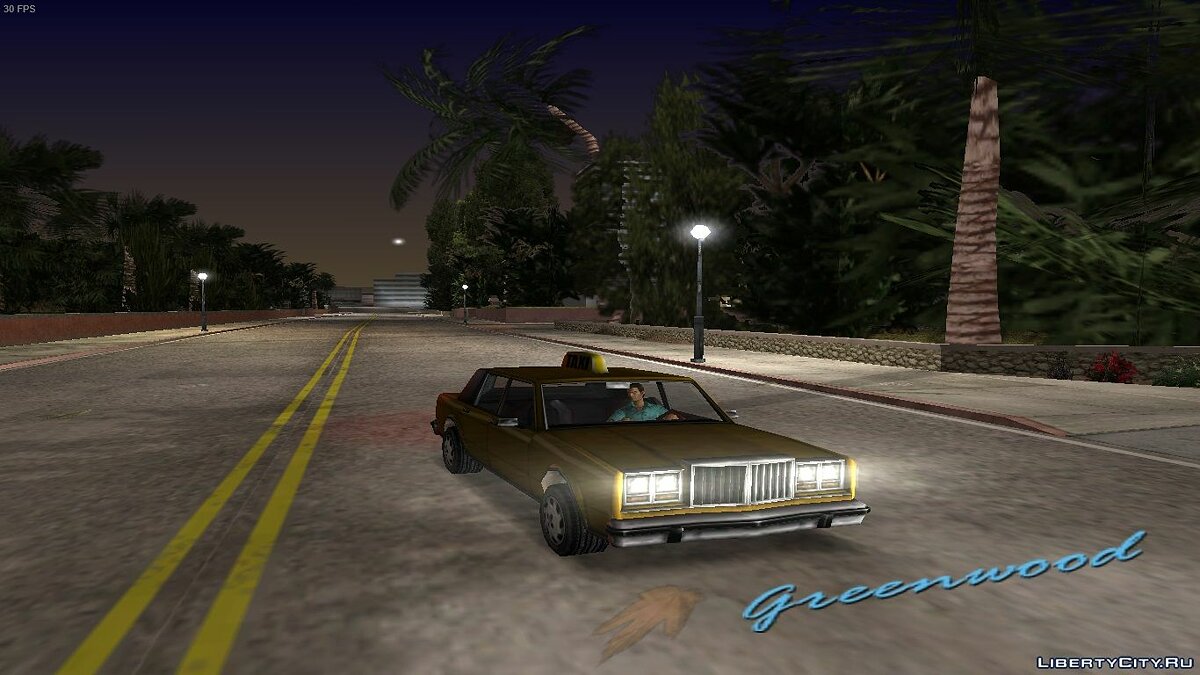 Greenwood Taxi для GTA Vice City - Картинка #1