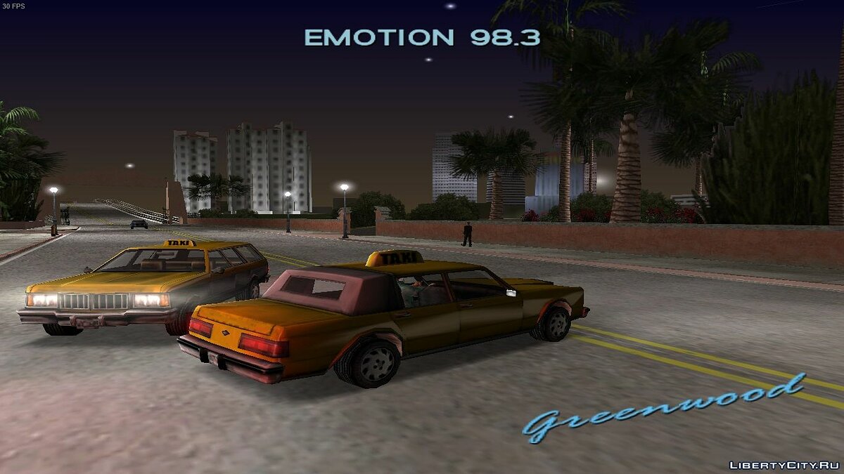 Greenwood Taxi для GTA Vice City - Картинка #2