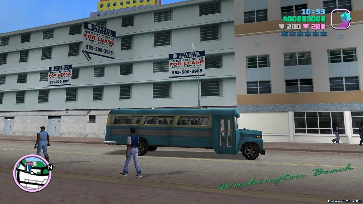 Стандартные автобусы с интерьером для GTA Vice City - Картинка #1