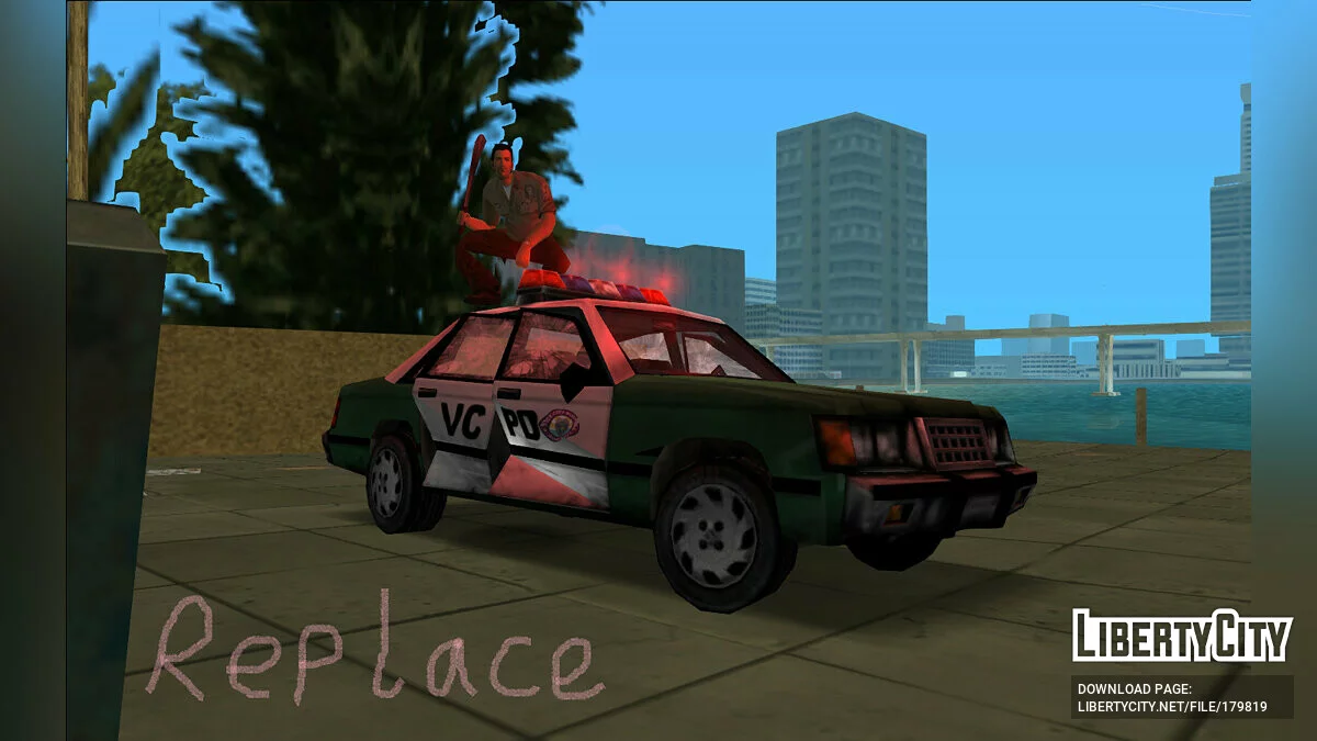 Изменённые декали для полицейской машины / GTA Vice City