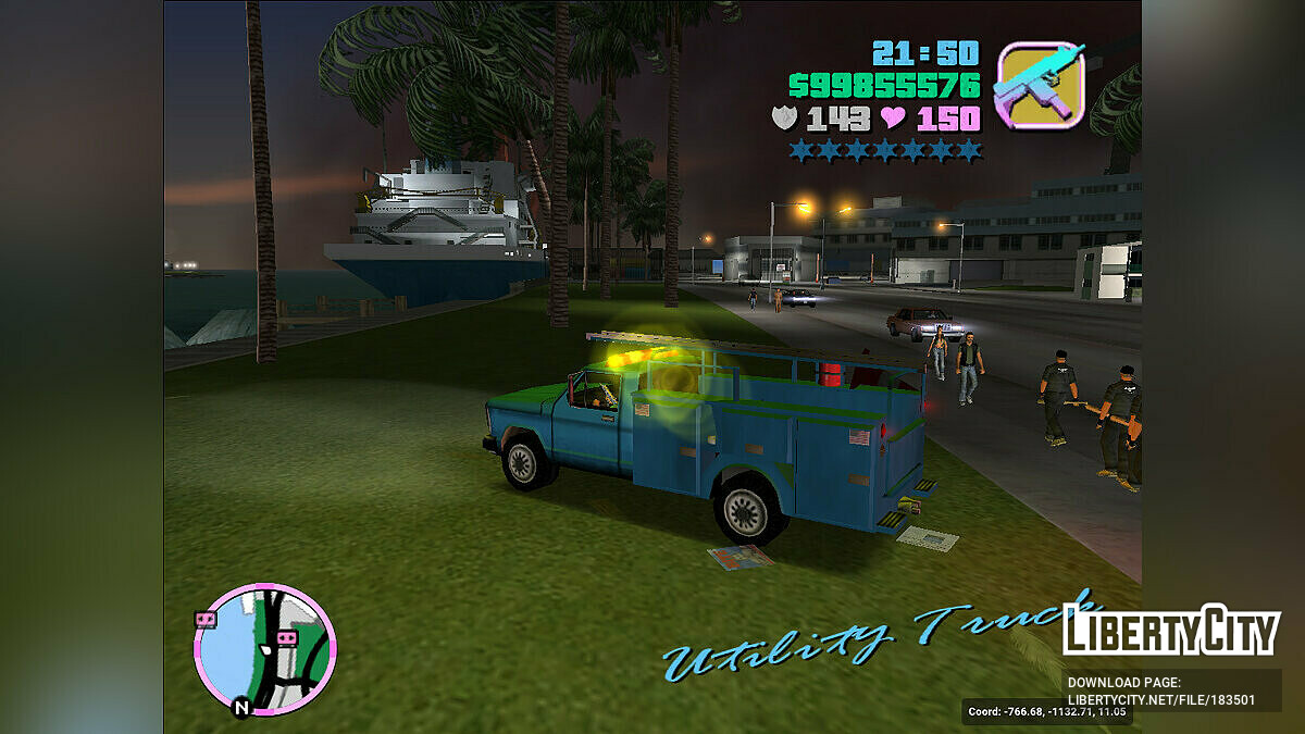 Benson Service Vehicles for GTA Vice City - Картинка #2