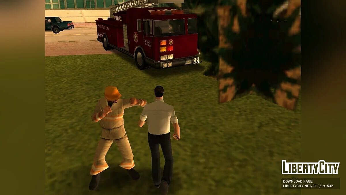 Пожарная машина со спасательной лестницей / GTA Vice City