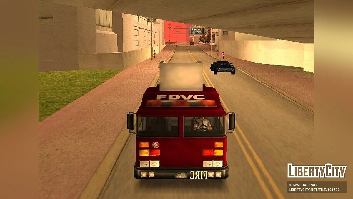 Пожарная машина со спасательной лестницей / GTA Vice City