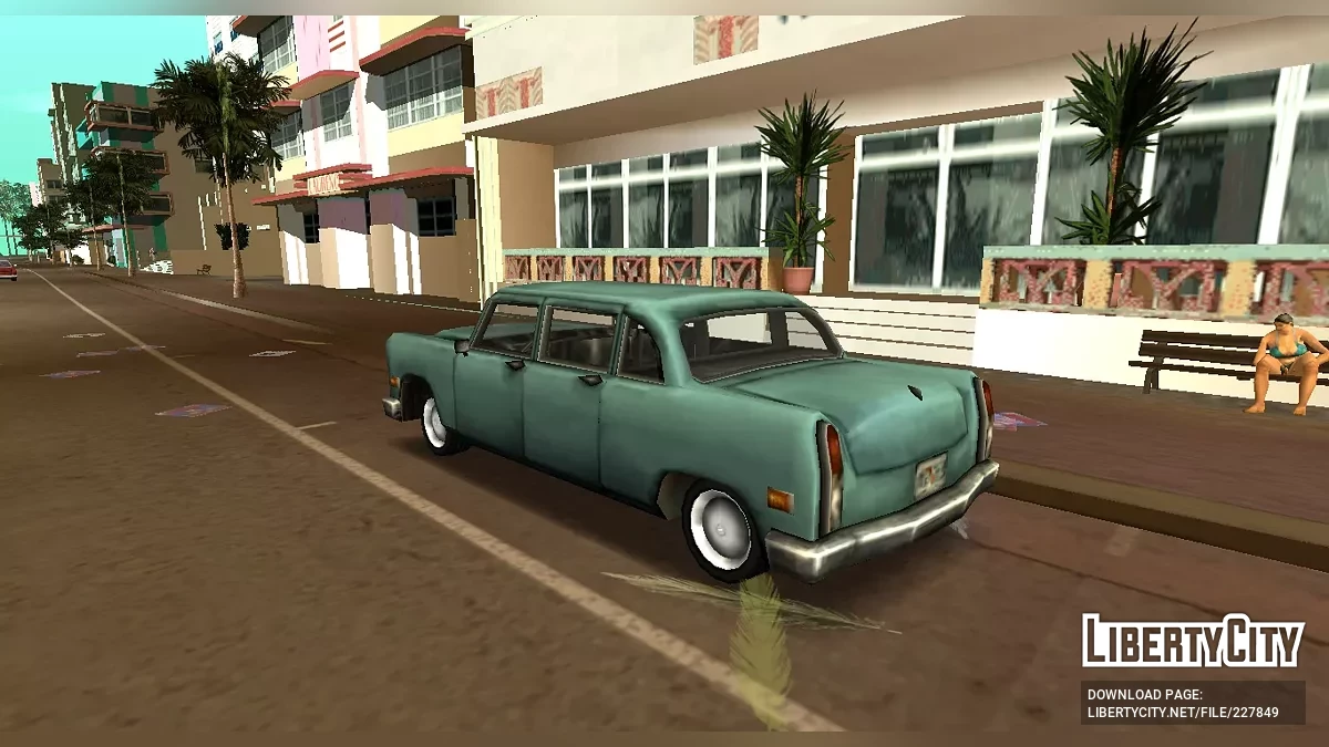 Олимпийский - Гражданский Такси (Стиль VC + Дополнение MVL) / GTA Vice City