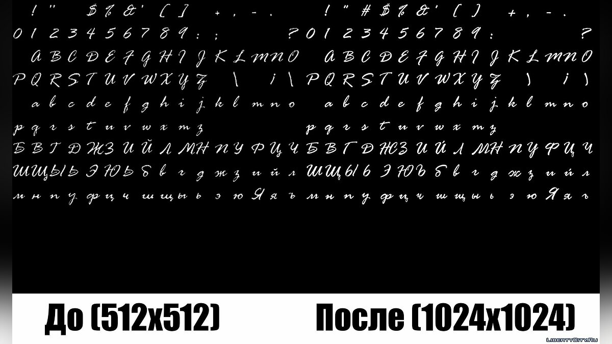 HD шрифт для русифікатора від 1C (v3) для GTA Vice City - Картинка #4