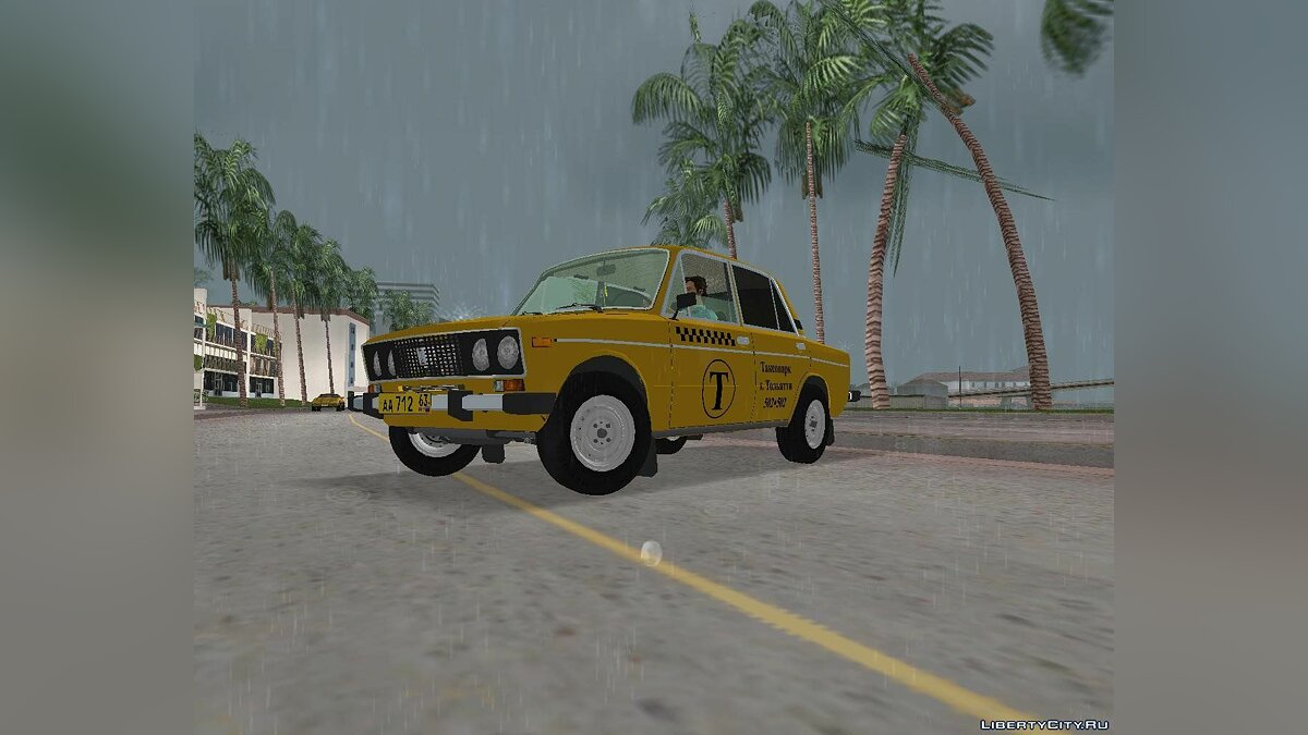 Vaz 2106-taxi для GTA Vice City - Картинка #1
