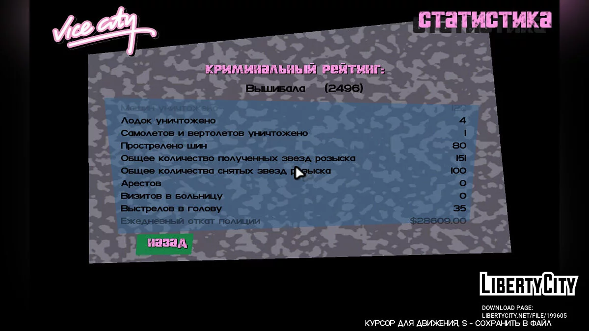 Пройдены все доп. миссии в начале игры (сюжет не тронут) / GTA Vice City