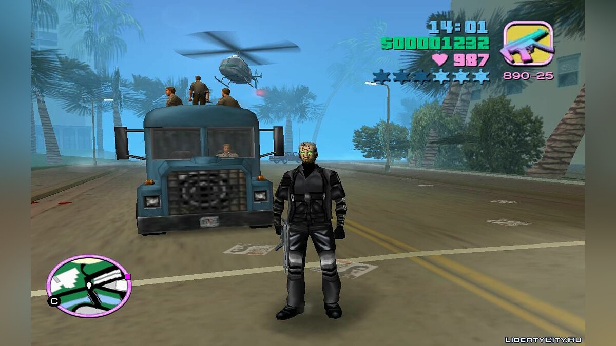 Тюремные автобусы, перевозящие заключённых с патрульными внутри (VC) 2.0 для GTA Vice City - Картинка #2