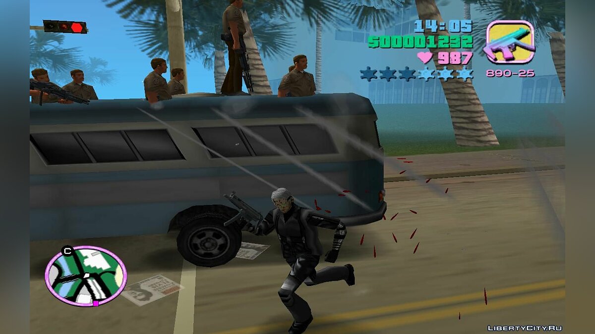 Тюремные автобусы, перевозящие заключённых с патрульными внутри (VC) 2.0 для GTA Vice City - Картинка #3