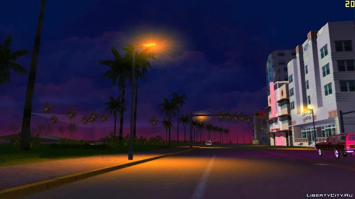 Доработка фонарных столбов v2 / GTA Vice City