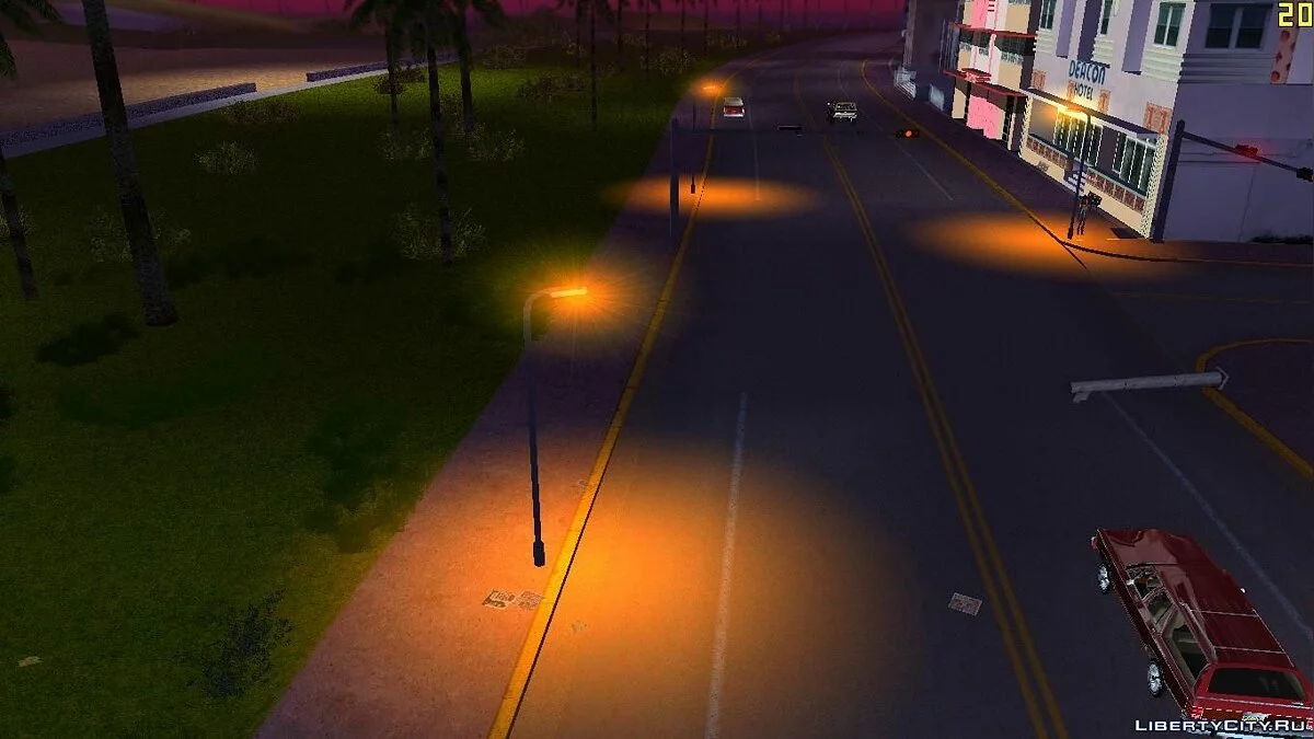 Доработка фонарных столбов v2 / GTA Vice City
