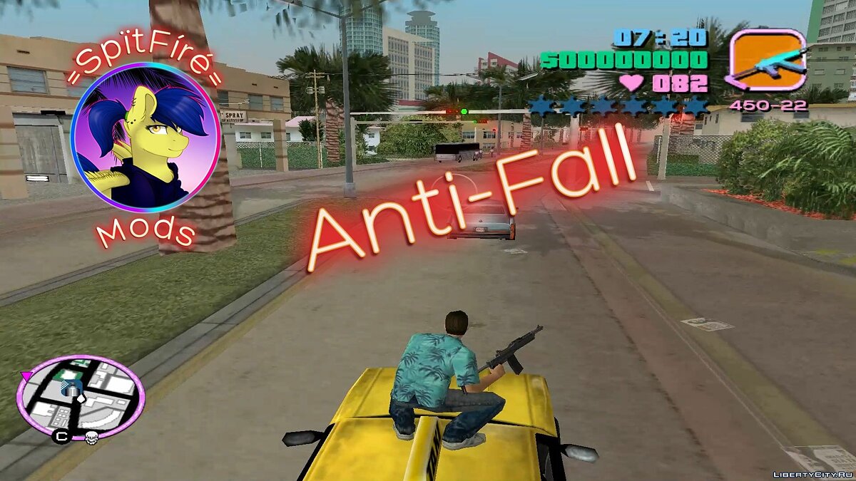 Скачать Anti-Fall для GTA Vice City