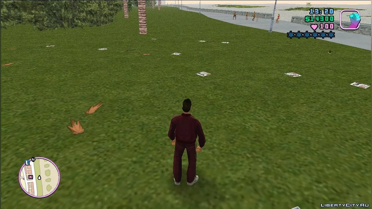 Фикс прозрачных газет и листьев / GTA Vice City