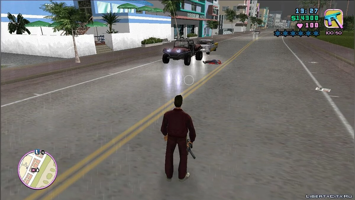 Фикс отражения света на мокром асфальте / GTA Vice City