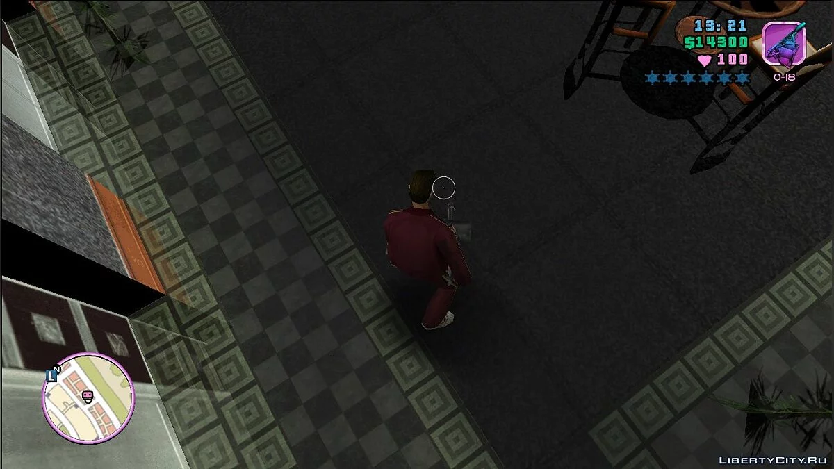 Фикс прицеливания с минигана и огнемёта / GTA Vice City