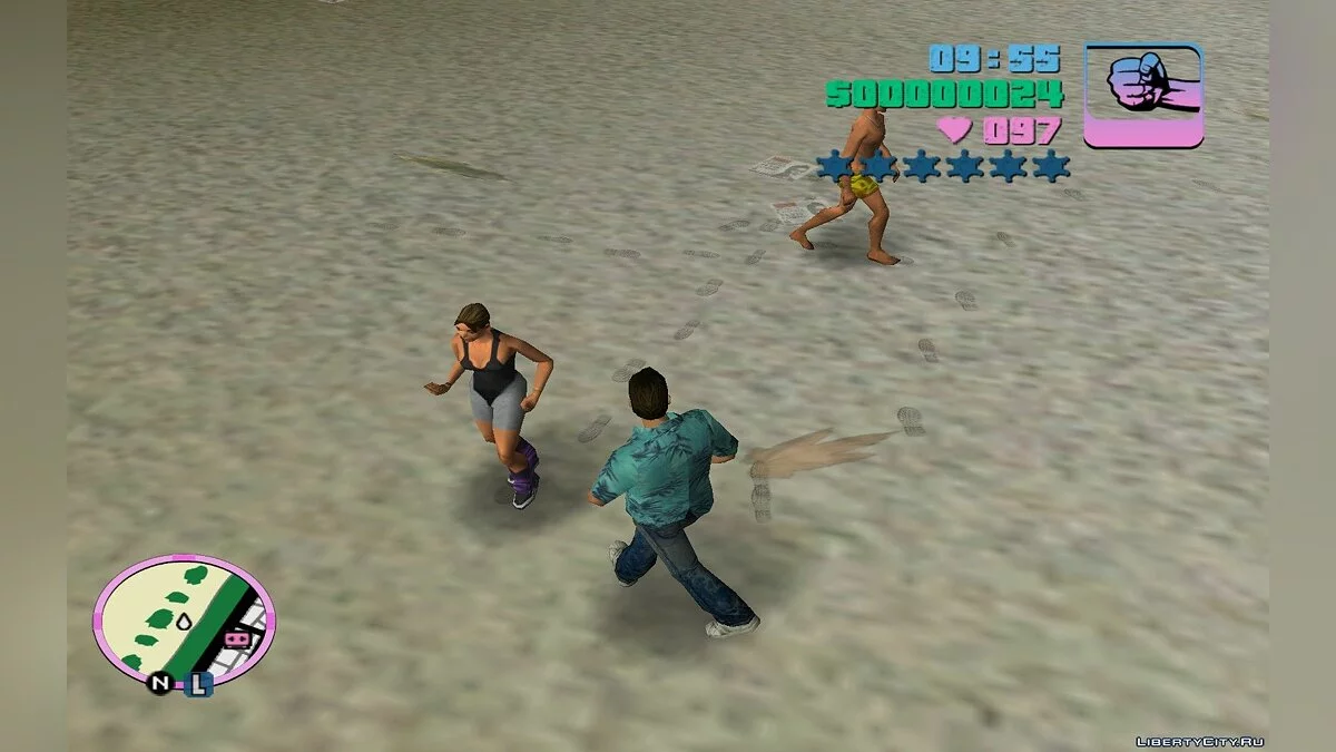Реалистичные следы от ног / GTA Vice City