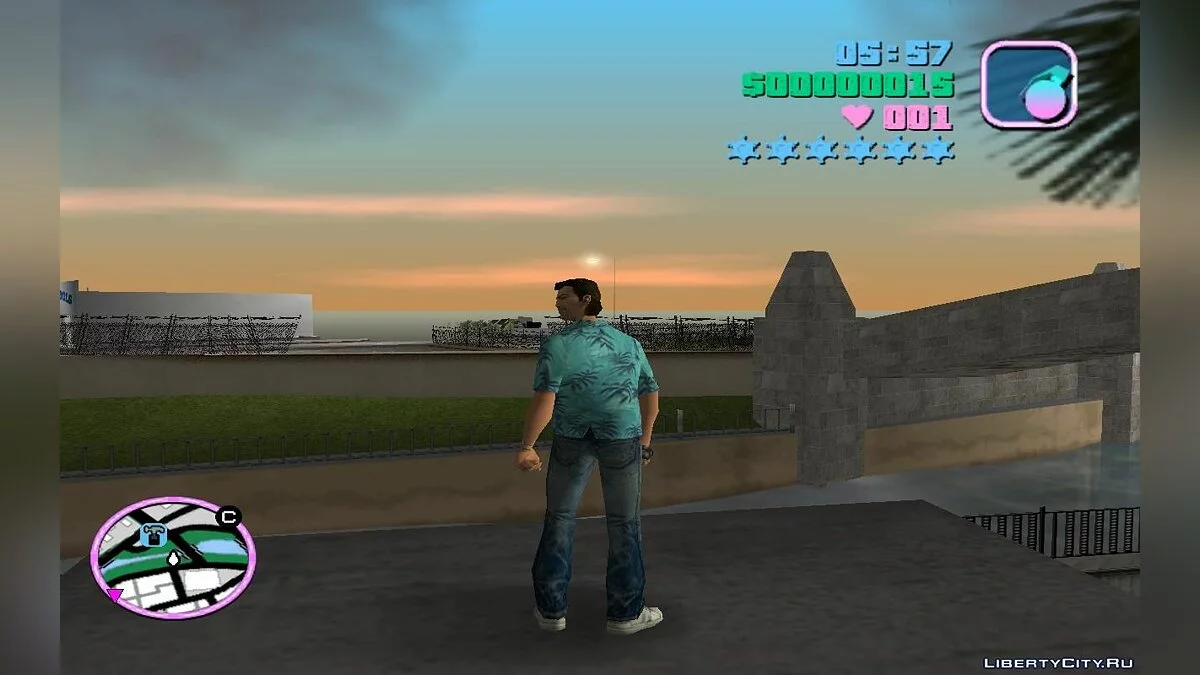 Игра без полиции, неуязвимость, бесконечные патроны и бег v1.0 / GTA Vice City