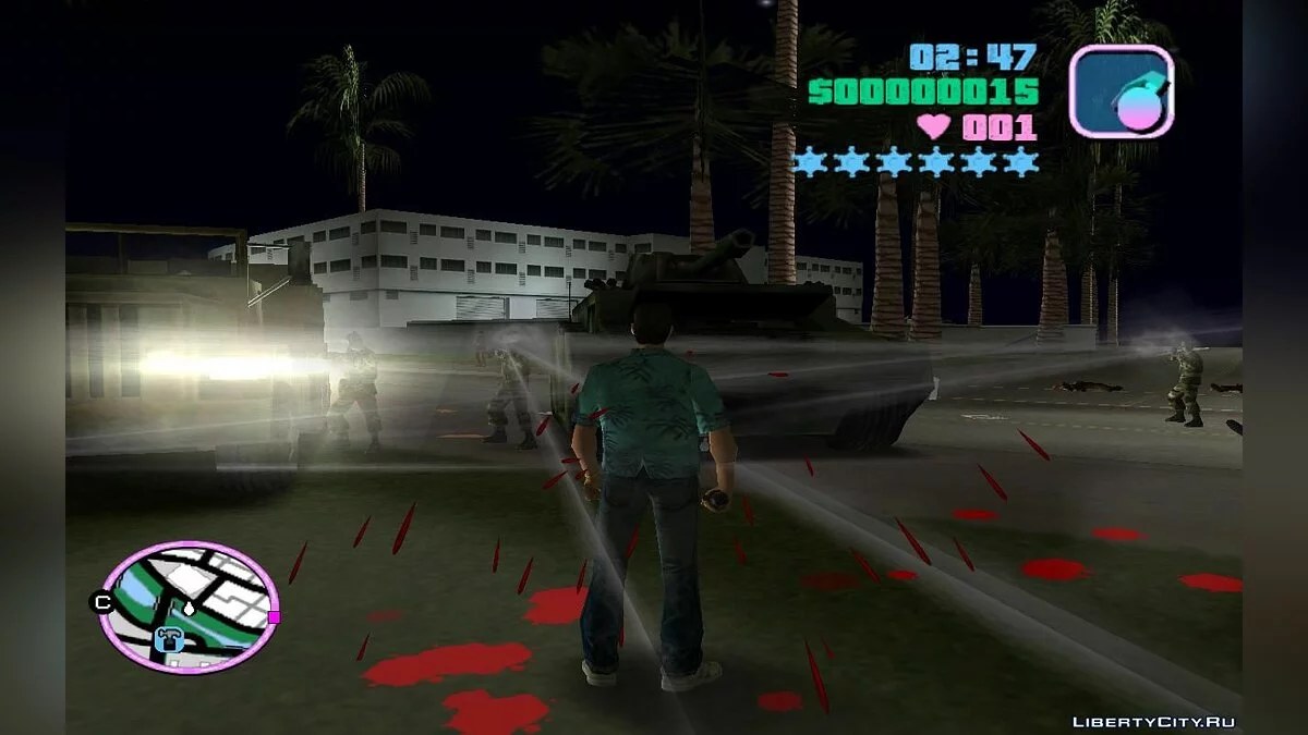 Игра без полиции, неуязвимость, бесконечные патроны и бег v1.0 / GTA Vice City