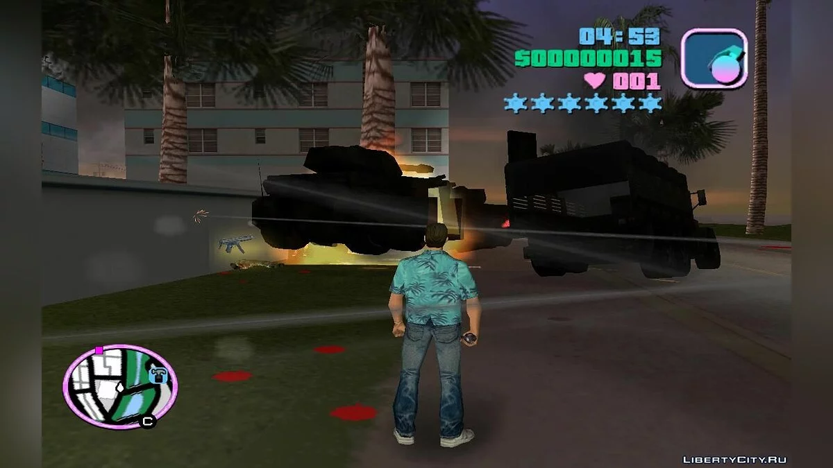 Игра без полиции, неуязвимость, бесконечные патроны и бег v1.0 / GTA Vice City