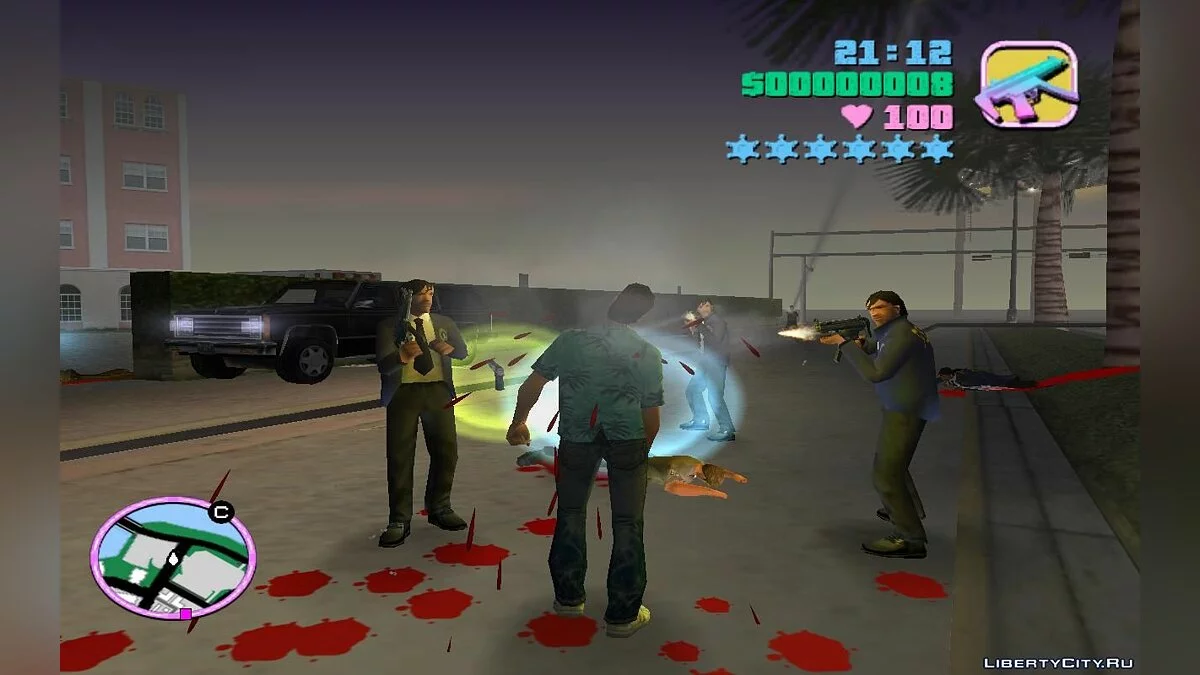 Игра без полиции, неуязвимость, бесконечные патроны и бег v1.0 / GTA Vice City