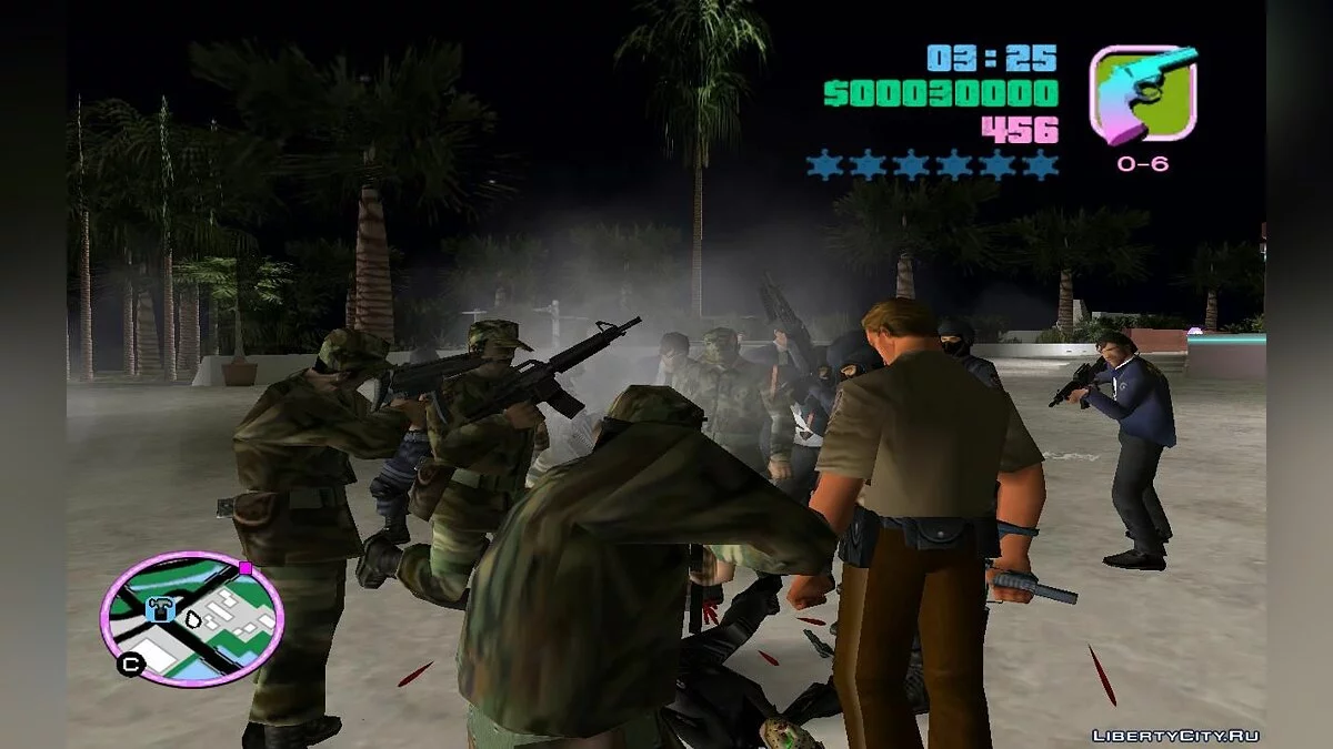 Преследование главарём косплейной банды \"Эль Гомо\" v1.0 / GTA Vice City