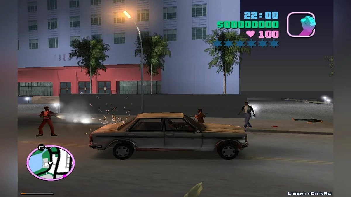 Вооружённые сумасшедшие пешеходы v1.1 / GTA Vice City