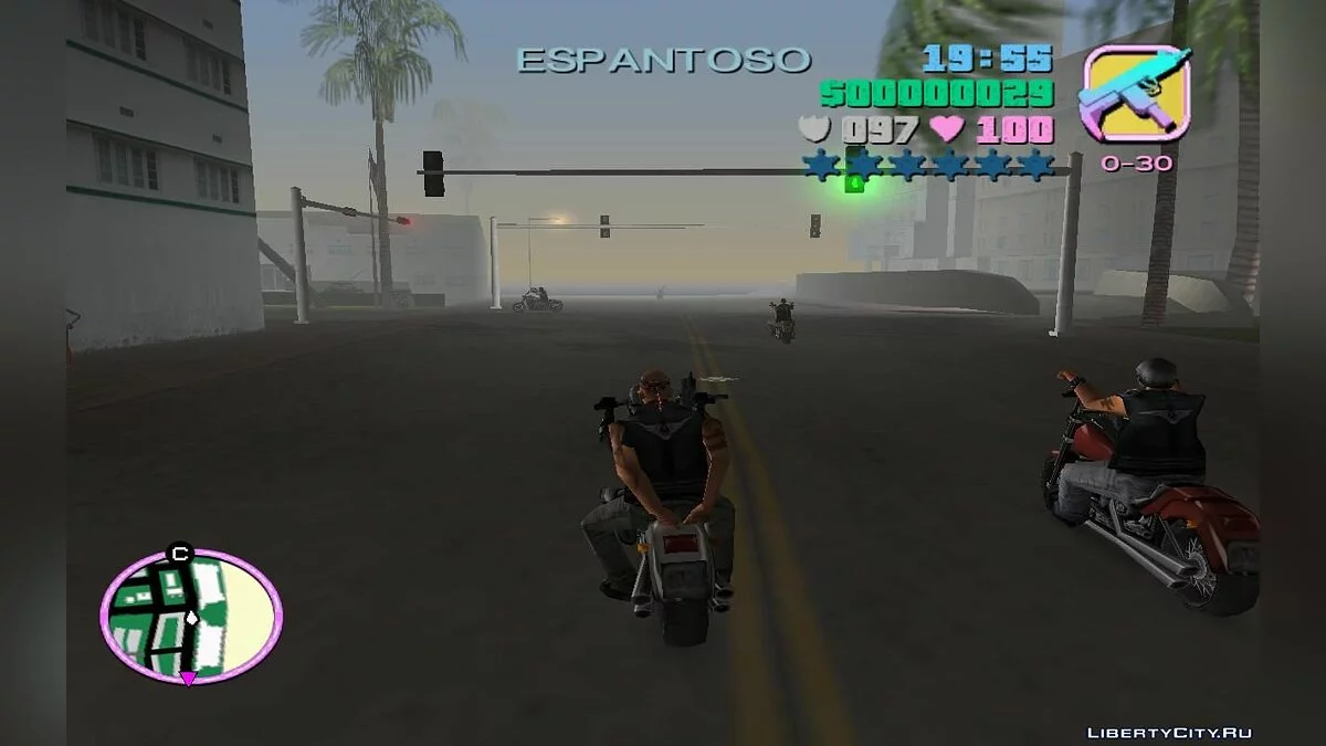 Байкеры в трафике (VC) 1.2 / GTA Vice City