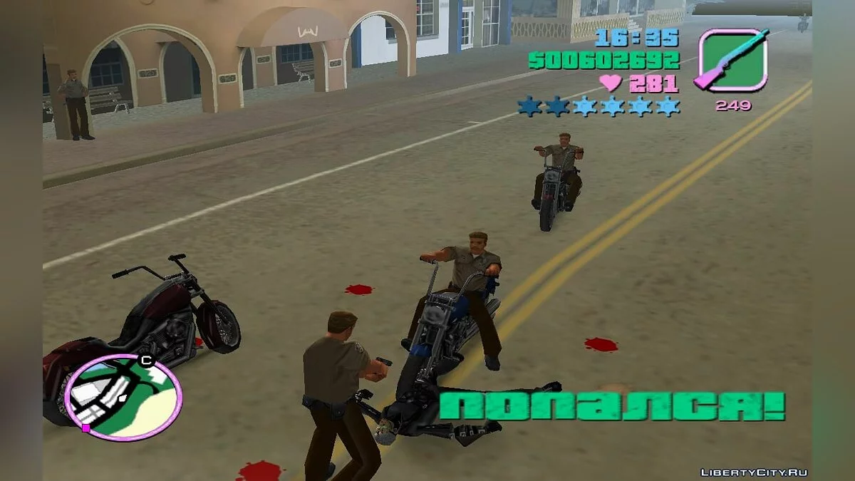 Патрульные полицейские в трафике на мотоциклах (VC) 1.4 / GTA Vice City