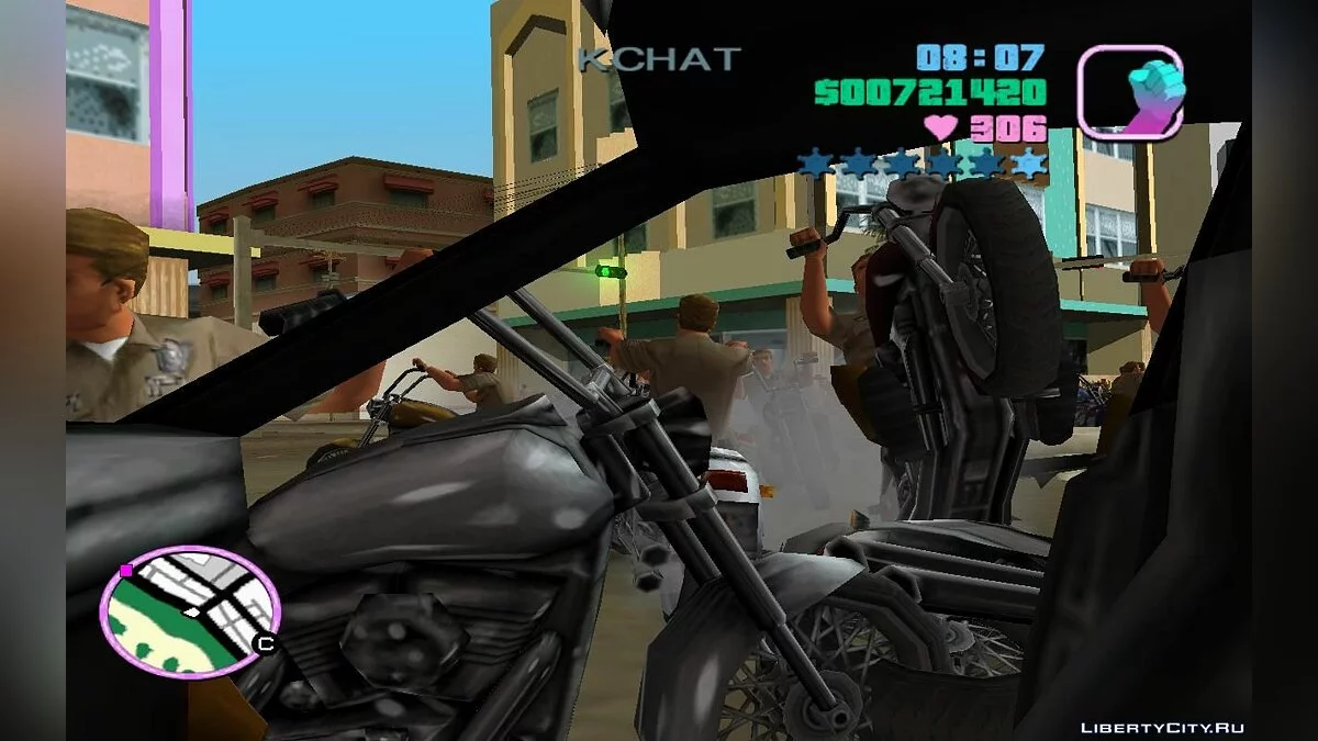 Патрульные полицейские в трафике на мотоциклах (VC) 1.4 / GTA Vice City