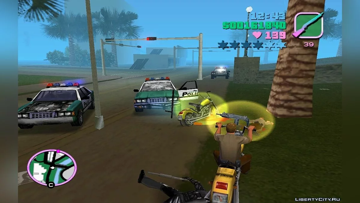 Патрульные полицейские в трафике на мотоциклах (VC) 1.4 / GTA Vice City