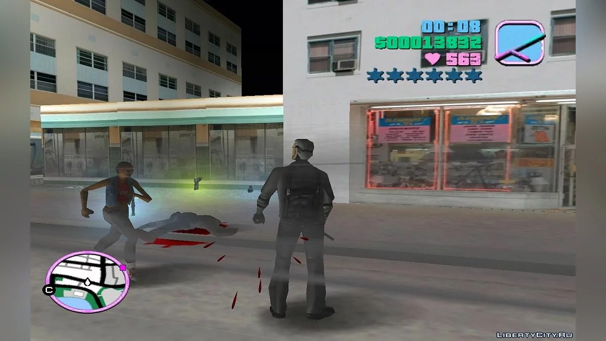 Пешеходы и бандиты в трафике со случайным оружием (VC) 2.0 / GTA Vice City