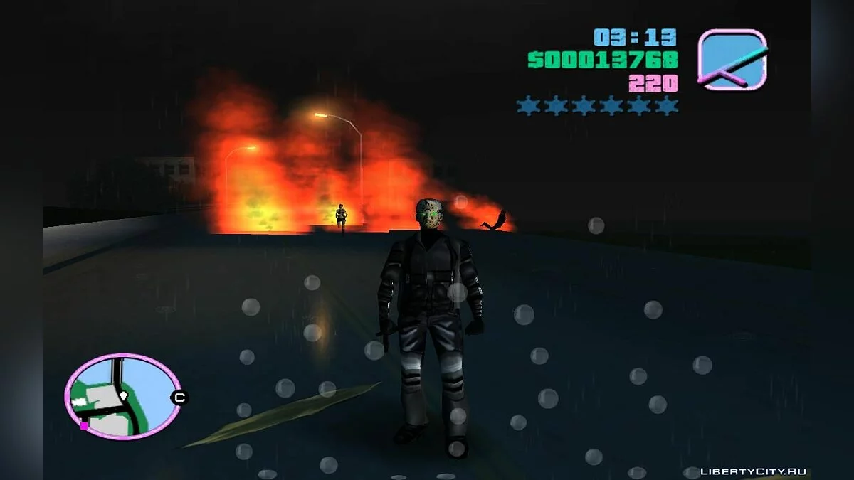 Пешеходы и бандиты в трафике со случайным оружием (VC) 2.0 / GTA Vice City